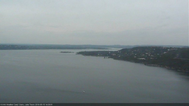 Lake Travis webcam, May 15, 2016 2:05 PM CT