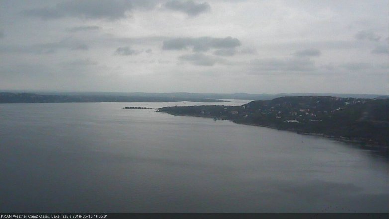 Lake Travis webcam, May 15, 2016 4:25 PM CT