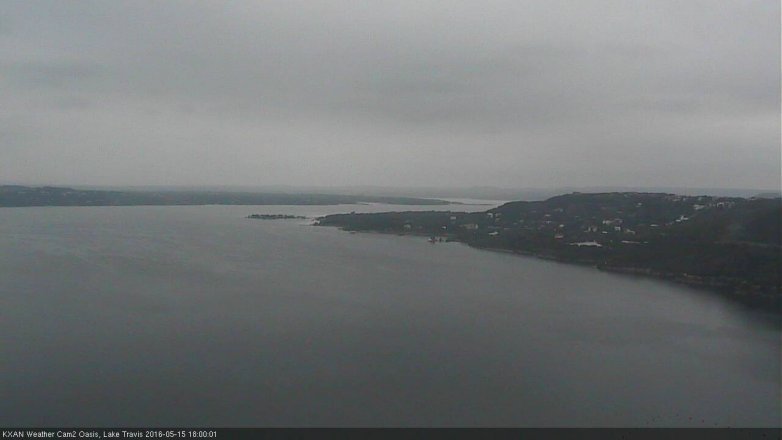 Lake Travis webcam, May 15, 2016 5:20 PM CT