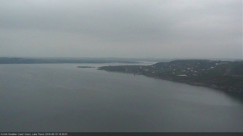 Lake Travis webcam, May 15, 2016 5:45 PM CT