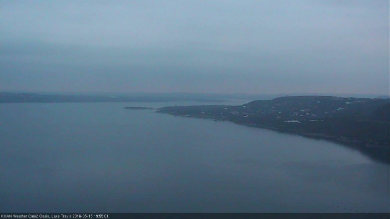 Lake Travis webcam, May 15, 2016 7:20 PM CT