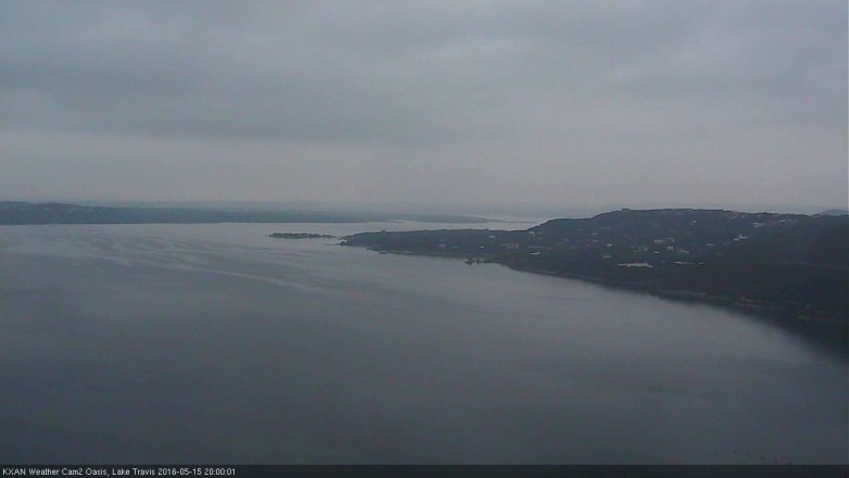 Lake Travis webcam, May 15, 2016 7:30 PM CT