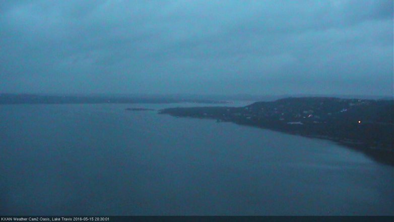 Lake Travis webcam, May 15, 2016 7:45 PM CT