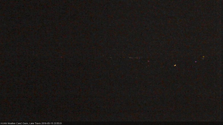 Lake Travis webcam, May 15, 2016 11:20 PM CT