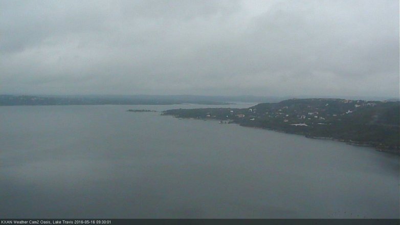 Lake Travis webcam, May 16, 2016 9:00 AM CT