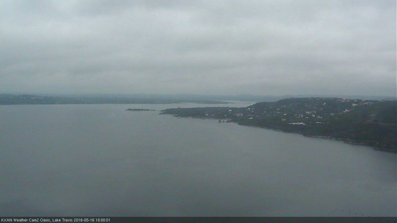Lake Travis webcam, May 16, 2016 9:15 AM CT