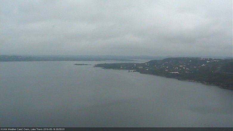 Lake Travis webcam, May 16, 2016 9:30 AM CT