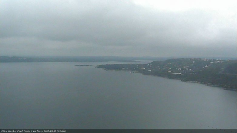 Lake Travis webcam, May 16, 2016 9:45 AM CT