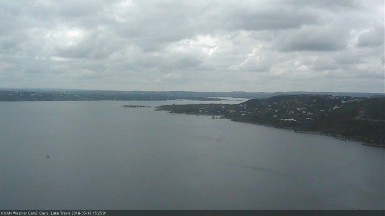 Lake Travis webcam, May 16, 2016 2:55 PM CT