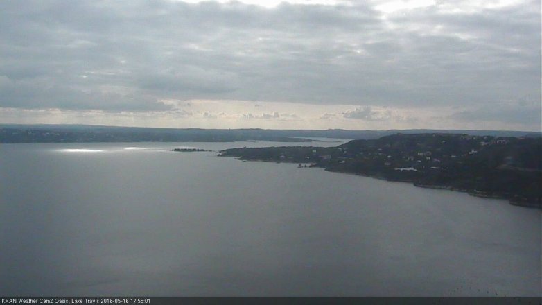 Lake Travis webcam, May 16, 2016 5:20 PM CT