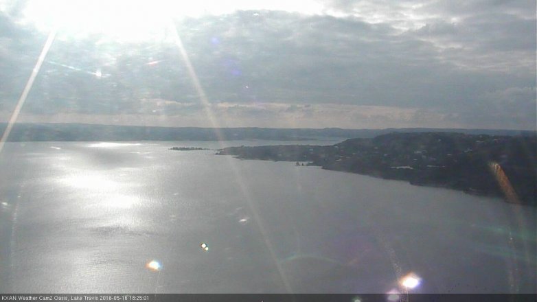 Lake Travis webcam, May 16, 2016 5:50 PM CT