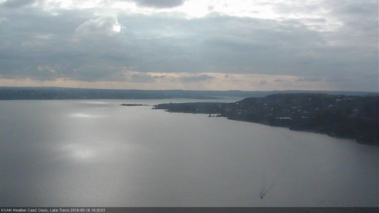 Lake Travis webcam, May 16, 2016 6:00 PM CT