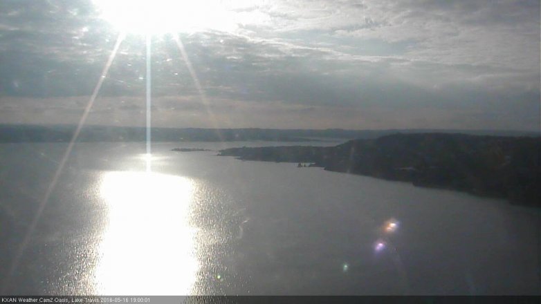Lake Travis webcam, May 16, 2016 6:25 PM CT