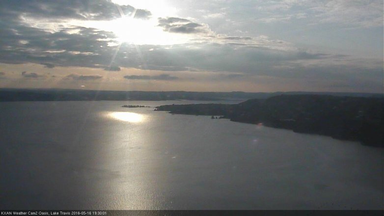 Lake Travis webcam, May 16, 2016 6:50 PM CT
