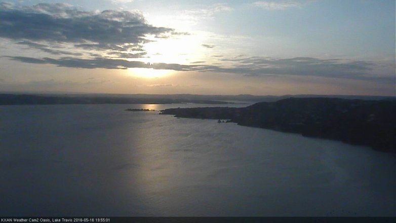 Lake Travis webcam, May 16, 2016 7:25 PM CT