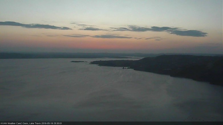Lake Travis webcam, May 16, 2016 7:55 PM CT