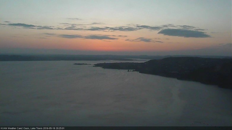 Lake Travis webcam, May 16, 2016 8:00 PM CT