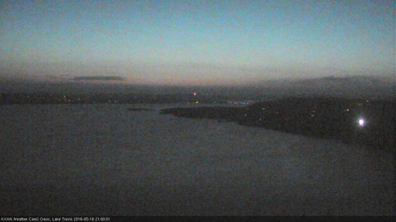 Lake Travis webcam, May 16, 2016 8:05 PM CT