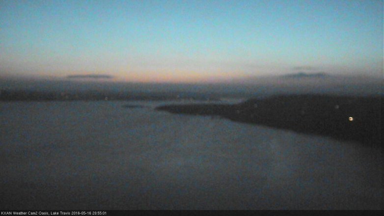 Lake Travis webcam, May 16, 2016 8:10 PM CT