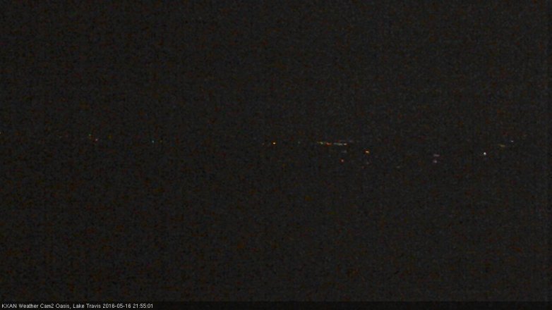 Lake Travis webcam, May 16, 2016 9:30 PM CT
