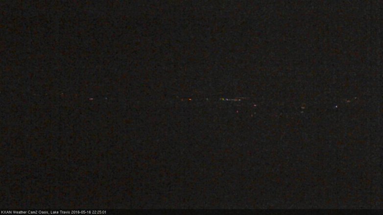 Lake Travis webcam, May 16, 2016 9:40 PM CT