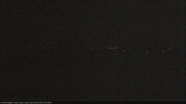 Lake Travis webcam, May 16, 2016 9:45 PM CT