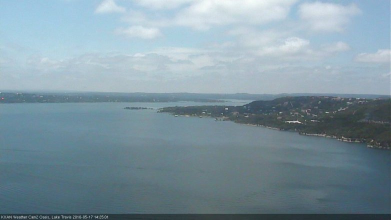 Lake Travis webcam, May 17, 2016 1:45 PM CT