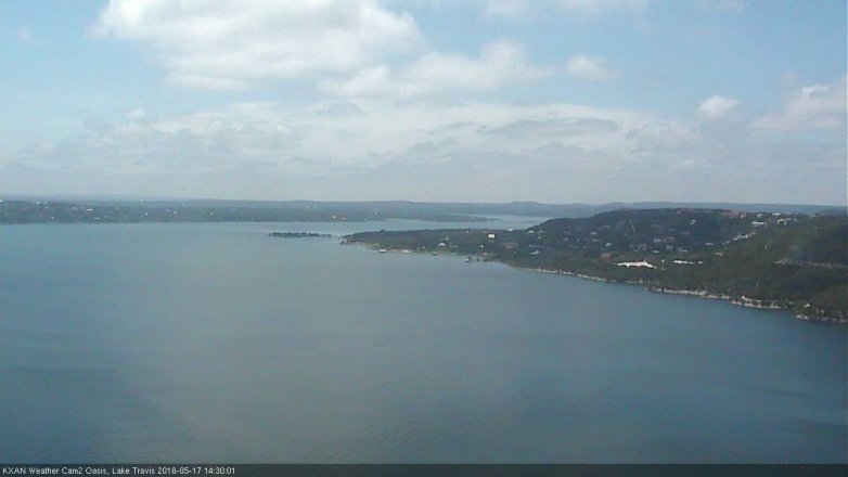Lake Travis webcam, May 17, 2016 2:00 PM CT