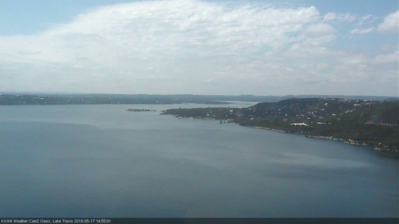 Lake Travis webcam, May 17, 2016 2:25 PM CT