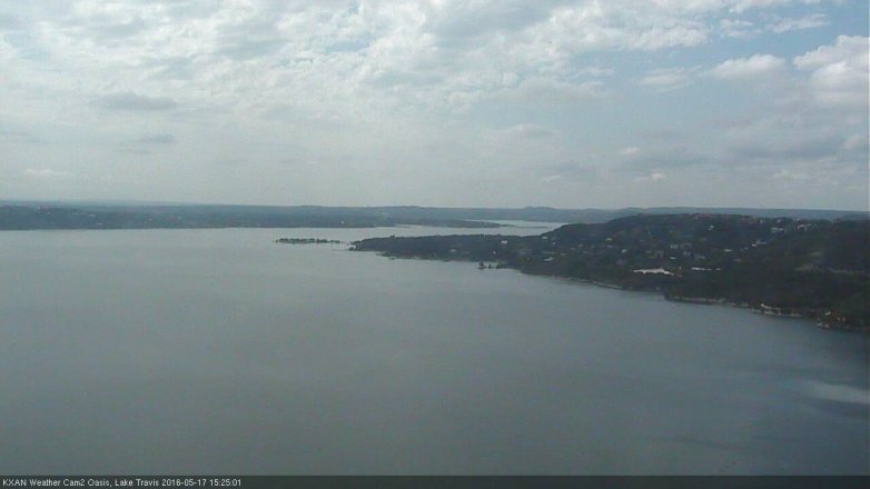Lake Travis webcam, May 17, 2016 2:35 PM CT