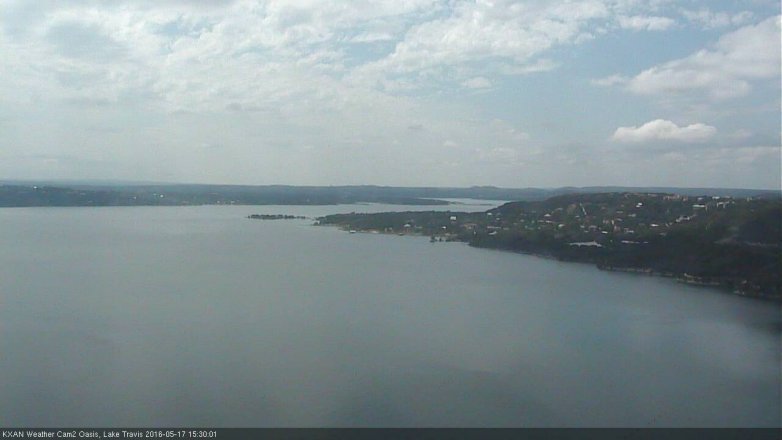 Lake Travis webcam, May 17, 2016 2:45 PM CT