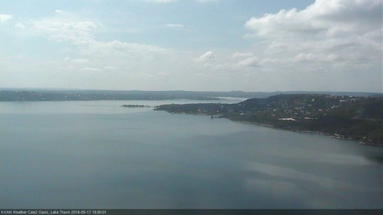 Lake Travis webcam, May 17, 2016 3:20 PM CT