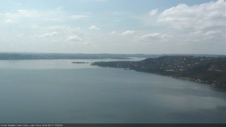 Lake Travis webcam, May 17, 2016 3:25 PM CT