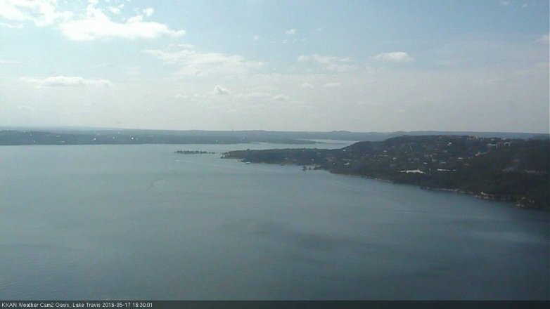Lake Travis webcam, May 17, 2016 3:55 PM CT