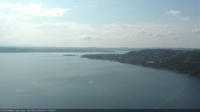 Lake Travis webcam, May 17, 2016 4:20 PM CT