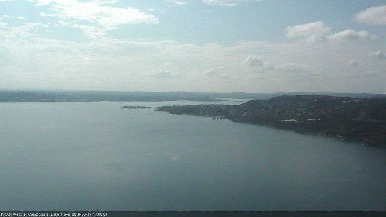 Lake Travis webcam, May 17, 2016 4:25 PM CT