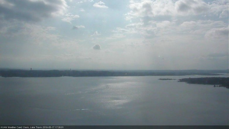 Lake Travis webcam, May 17, 2016 5:00 PM CT