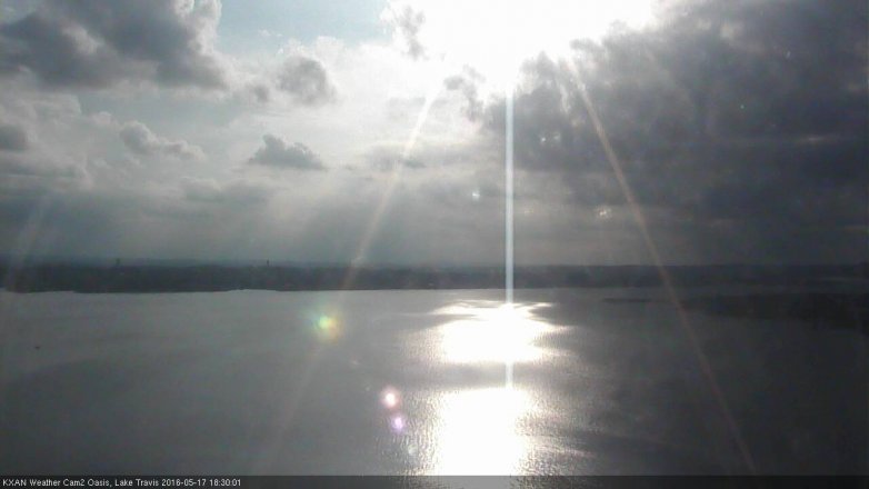 Lake Travis webcam, May 17, 2016 5:40 PM CT