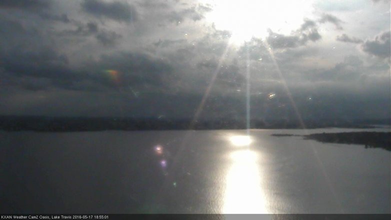 Lake Travis webcam, May 17, 2016 6:15 PM CT