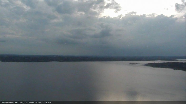 Lake Travis webcam, May 17, 2016 6:35 PM CT