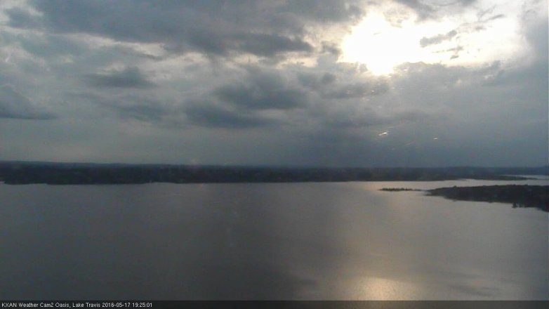 Lake Travis webcam, May 17, 2016 6:55 PM CT