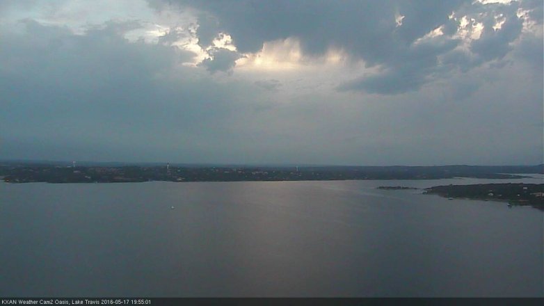Lake Travis webcam, May 17, 2016 7:20 PM CT