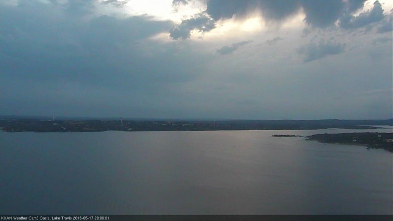 Lake Travis webcam, May 17, 2016 7:25 PM CT