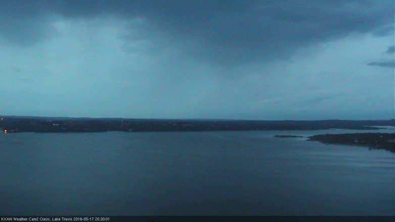 Lake Travis webcam, May 17, 2016 7:55 PM CT