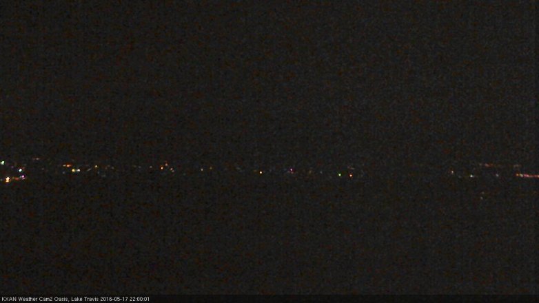 Lake Travis webcam, May 17, 2016 9:30 PM CT
