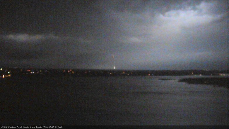 Lake Travis webcam, May 17, 2016 9:50 PM CT
