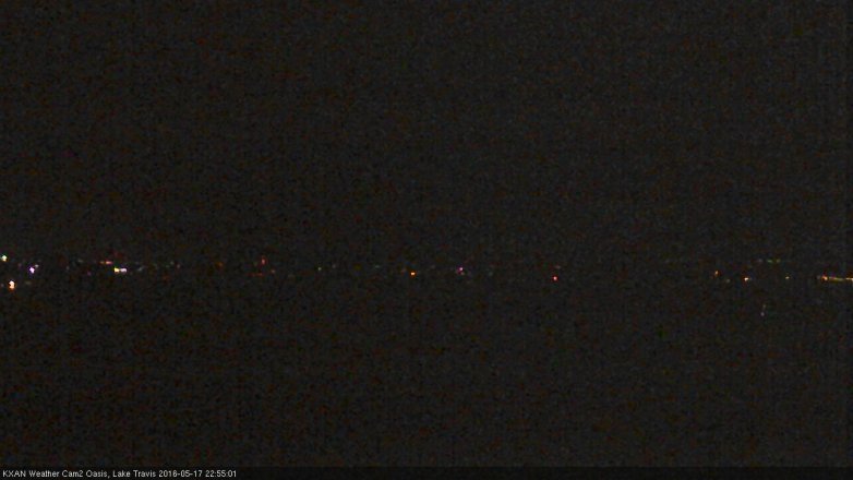 Lake Travis webcam, May 17, 2016 10:10 PM CT