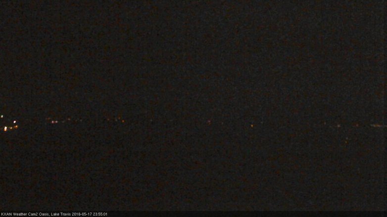 Lake Travis webcam, May 17, 2016 11:05 PM CT