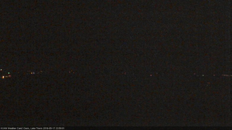 Lake Travis webcam, May 17, 2016 11:15 PM CT