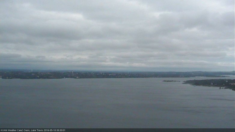 Lake Travis webcam, May 18, 2016 9:05 AM CT